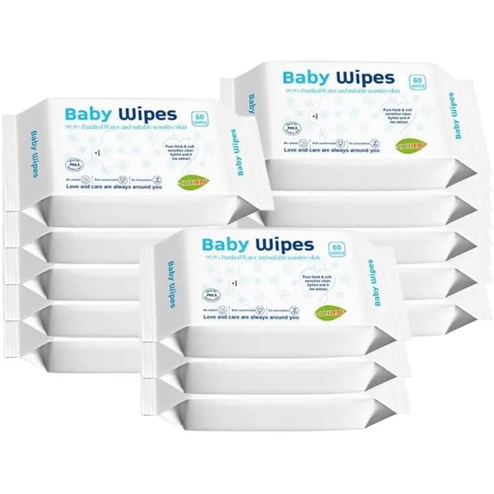 Wetwipes Mega Value Box Baby Wipes Pack Of 12 Pouches X 60 Sheets, 720