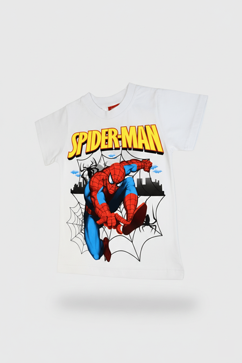 Spiderman Printed T-Shirt White