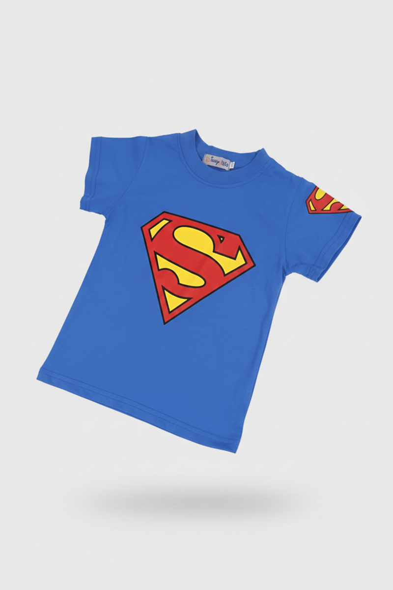 Superman Printed T-Shirt Blue