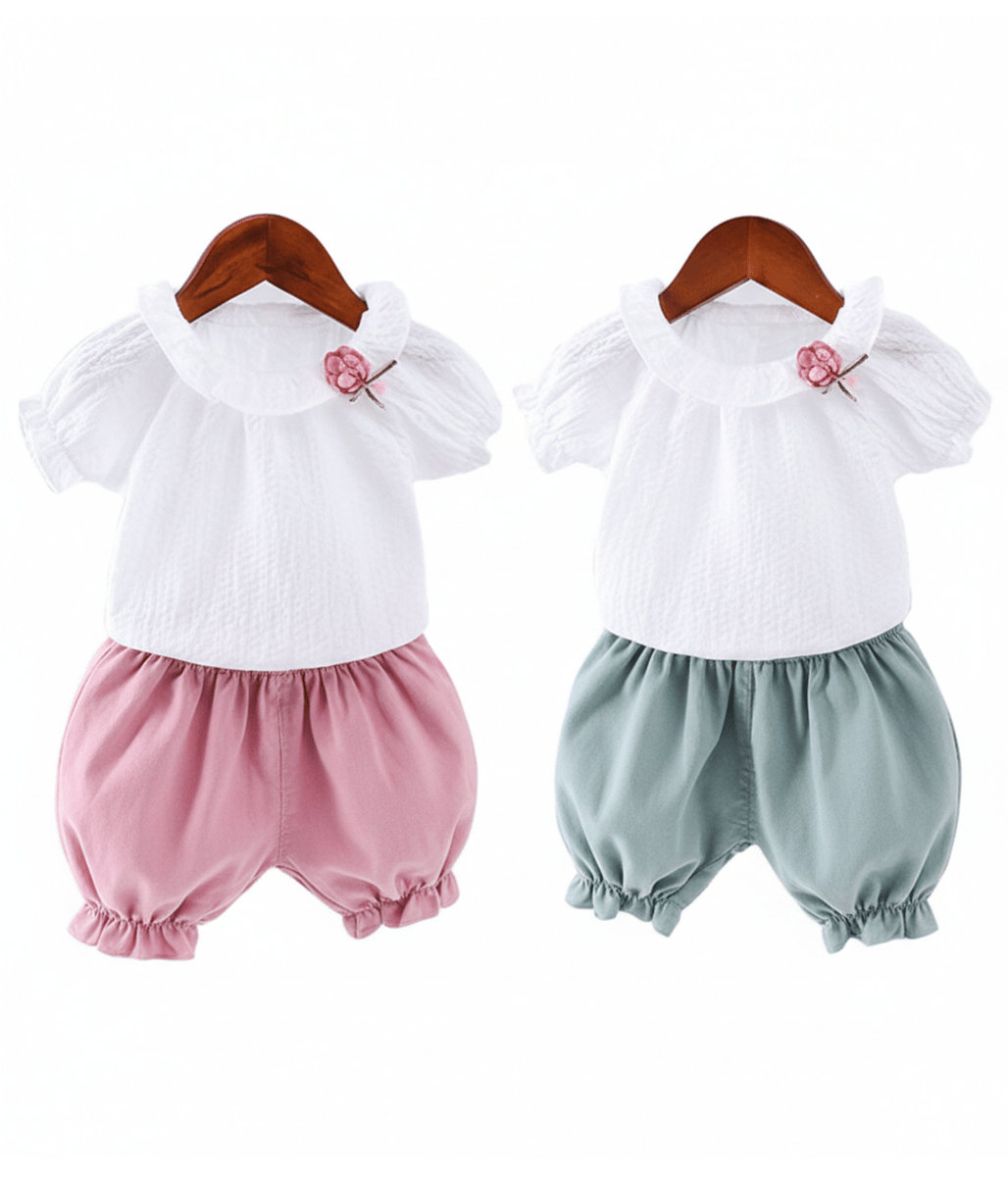 Lightweight, Breathable Pastel-Colored Summer Set