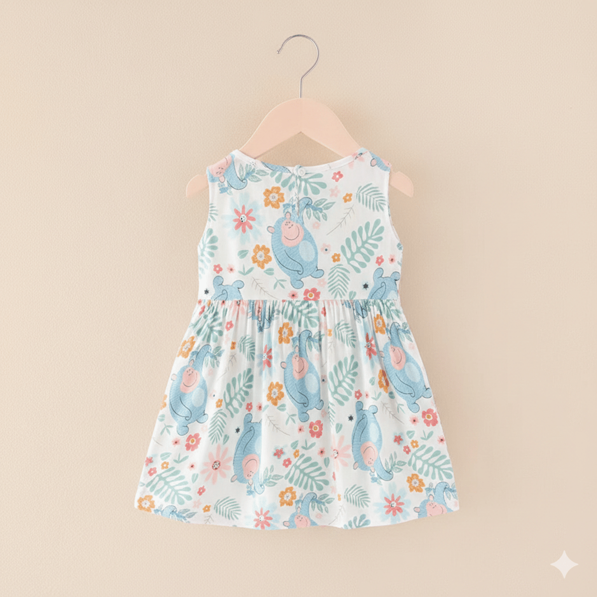 Happy Monkey Viscose Cotton Summer Dress Happy Monkey Viscose Cotton Summer Dress