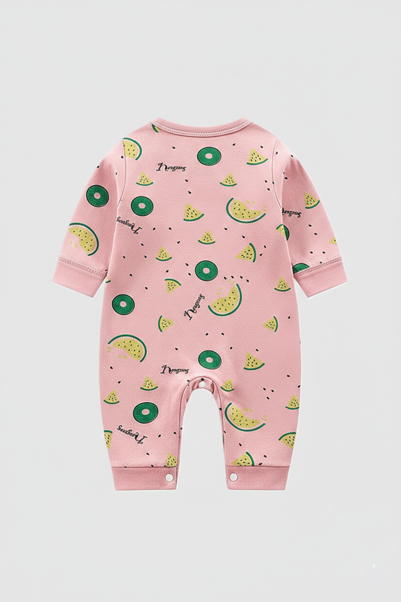 Stylish Pink Melon Jumpsuit In Pure Cotton Stylish Pink Melon Jumpsuit In Pure Cotton