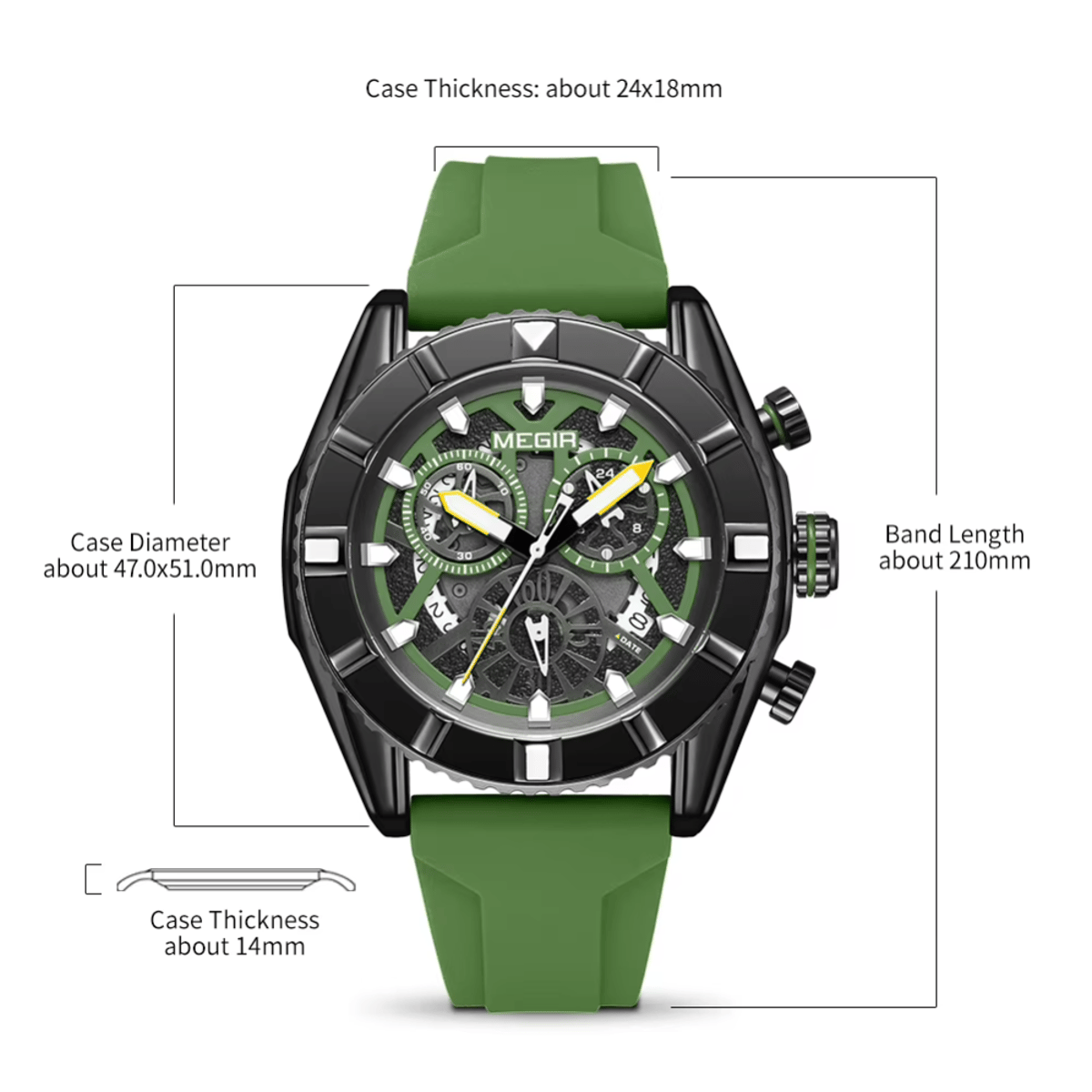 Megir - Men's Dress Watches 3