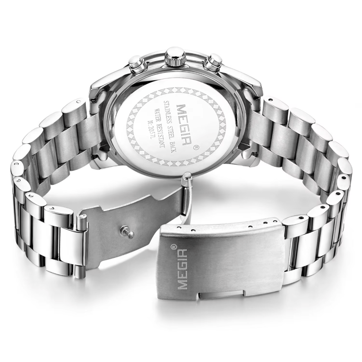 Women's Stainless Steel Chronograph Watch with Quartz Movement