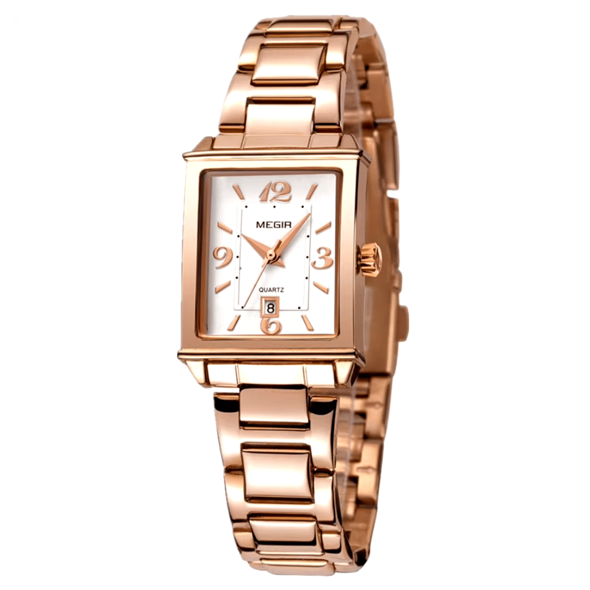 Women's Rectangle Dial Stainless Steel Bracelet Quartz Watch Women's Rectangle Dial Stainless Steel Bracelet Quartz Watch