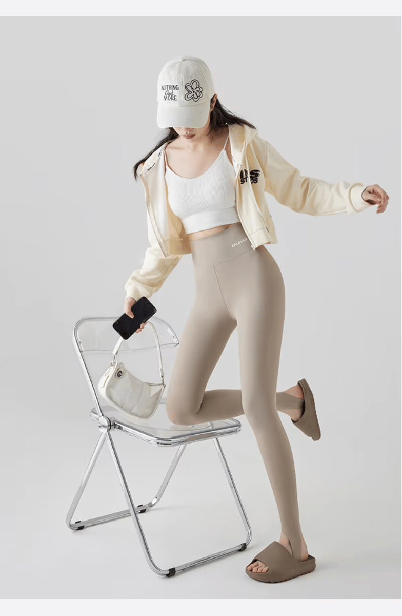 High-Waist Seamless Sharkskin Leggings for Women's Fitness & Sports