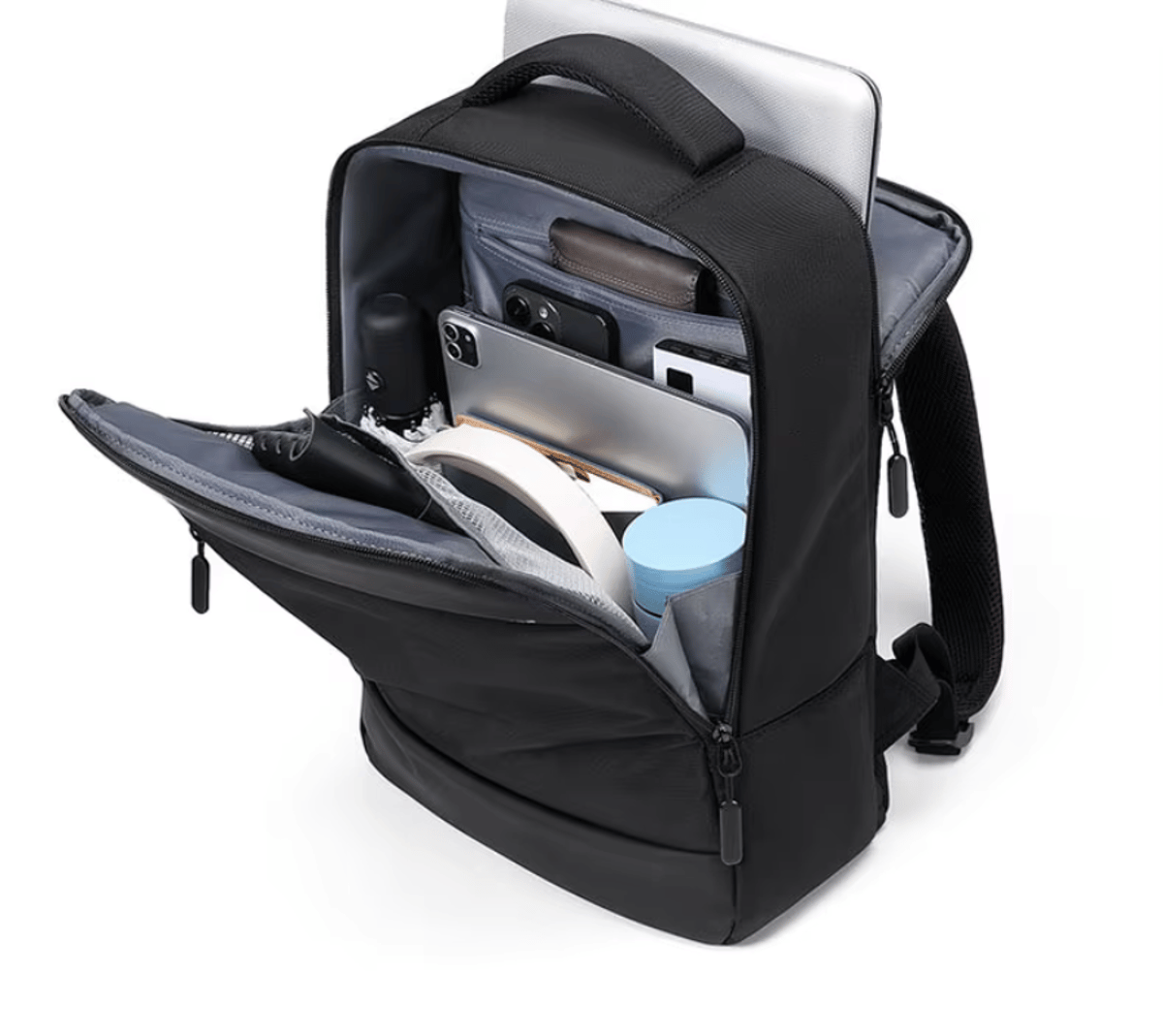 Stylish Business Backpack for Men with Multi-Compartment Design