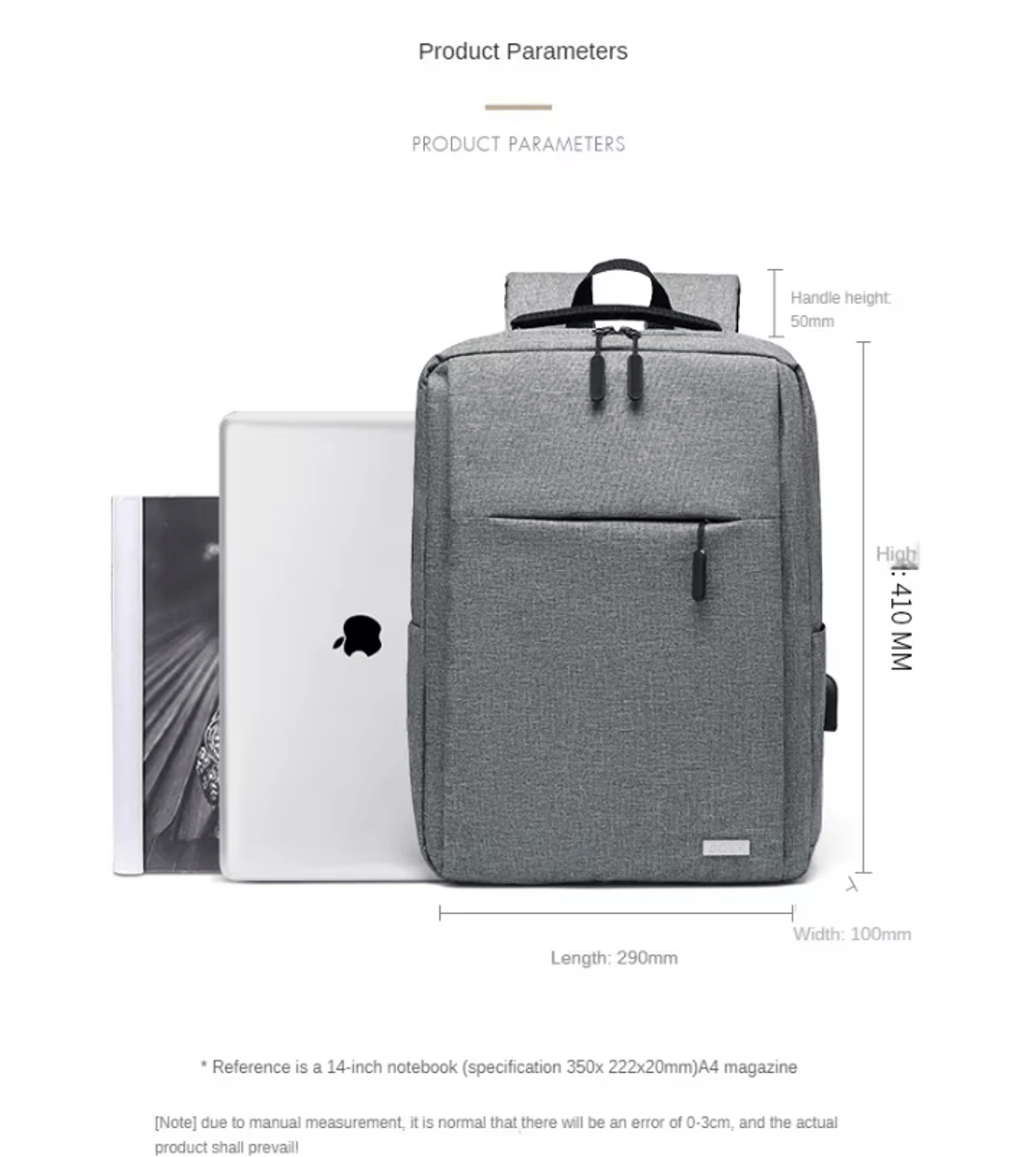 Versatile Business Backpack with USB Charging and Laptop Compartment Versatile Business Backpack with USB Charging and Laptop Compartment