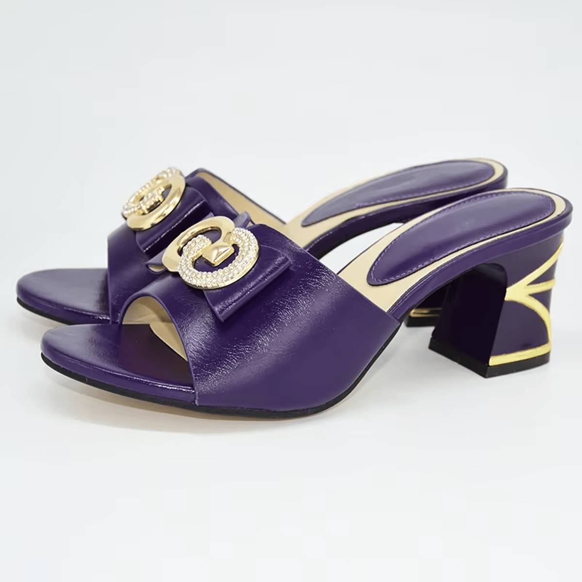 Stylish Women’s Sandals with Rhinestones for Weddings and Parties
