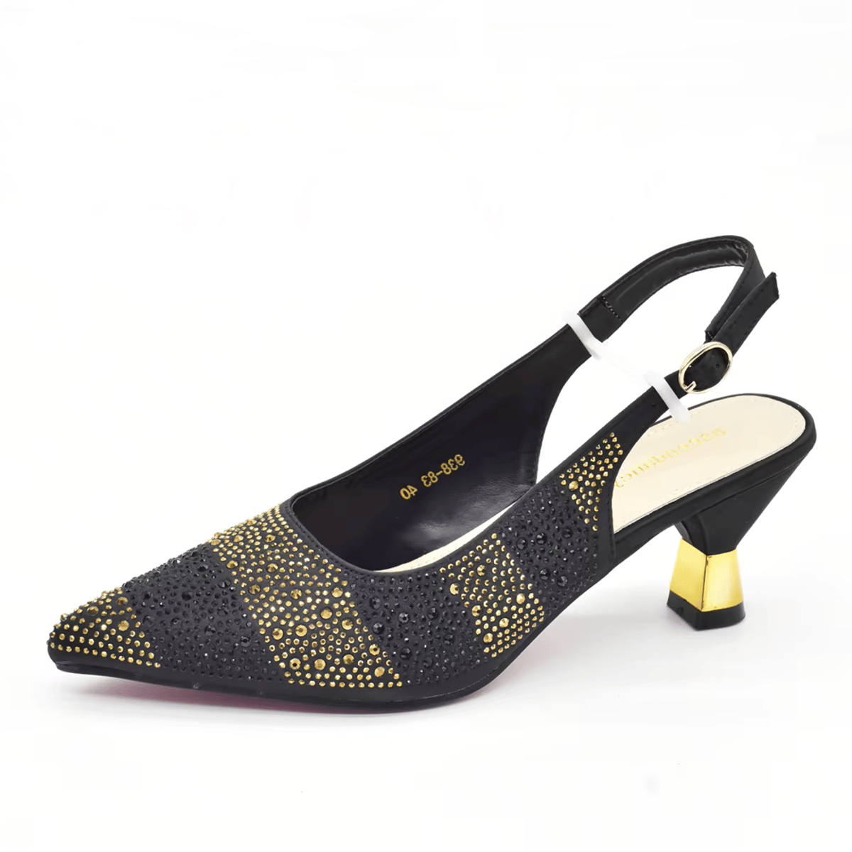 Rhinestone Embellished Slingback Pumps for Fashionable Women