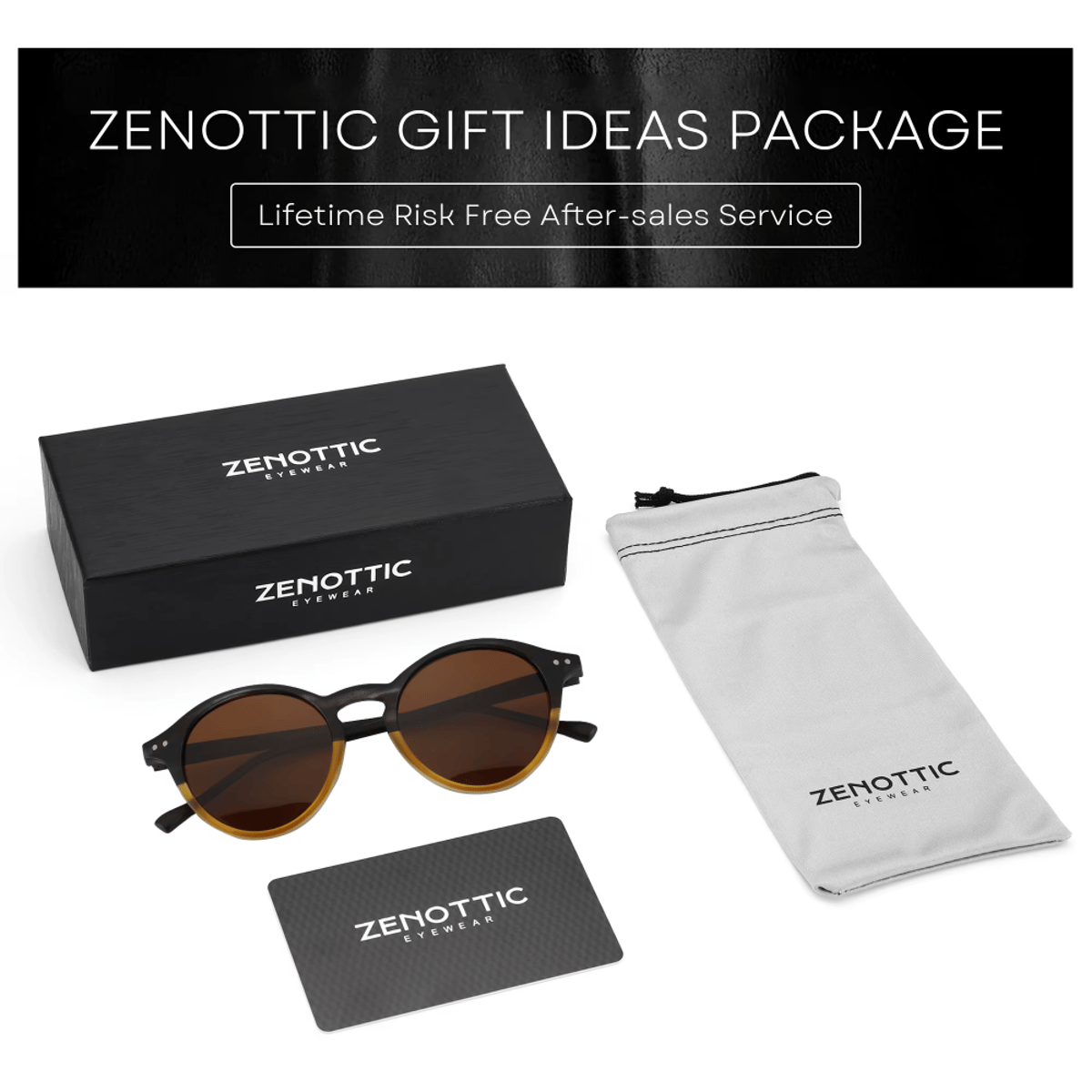 Zenottic - Men's Round Sunglasses 4