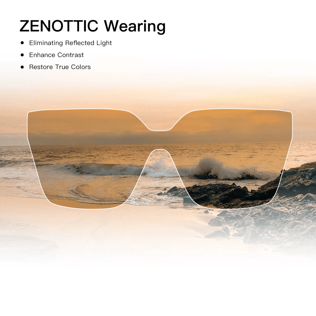 Fashion-Forward Acetate Sunglasses with Polarized UV400 Lenses Zenottic - Women's Square Sunglasses 2