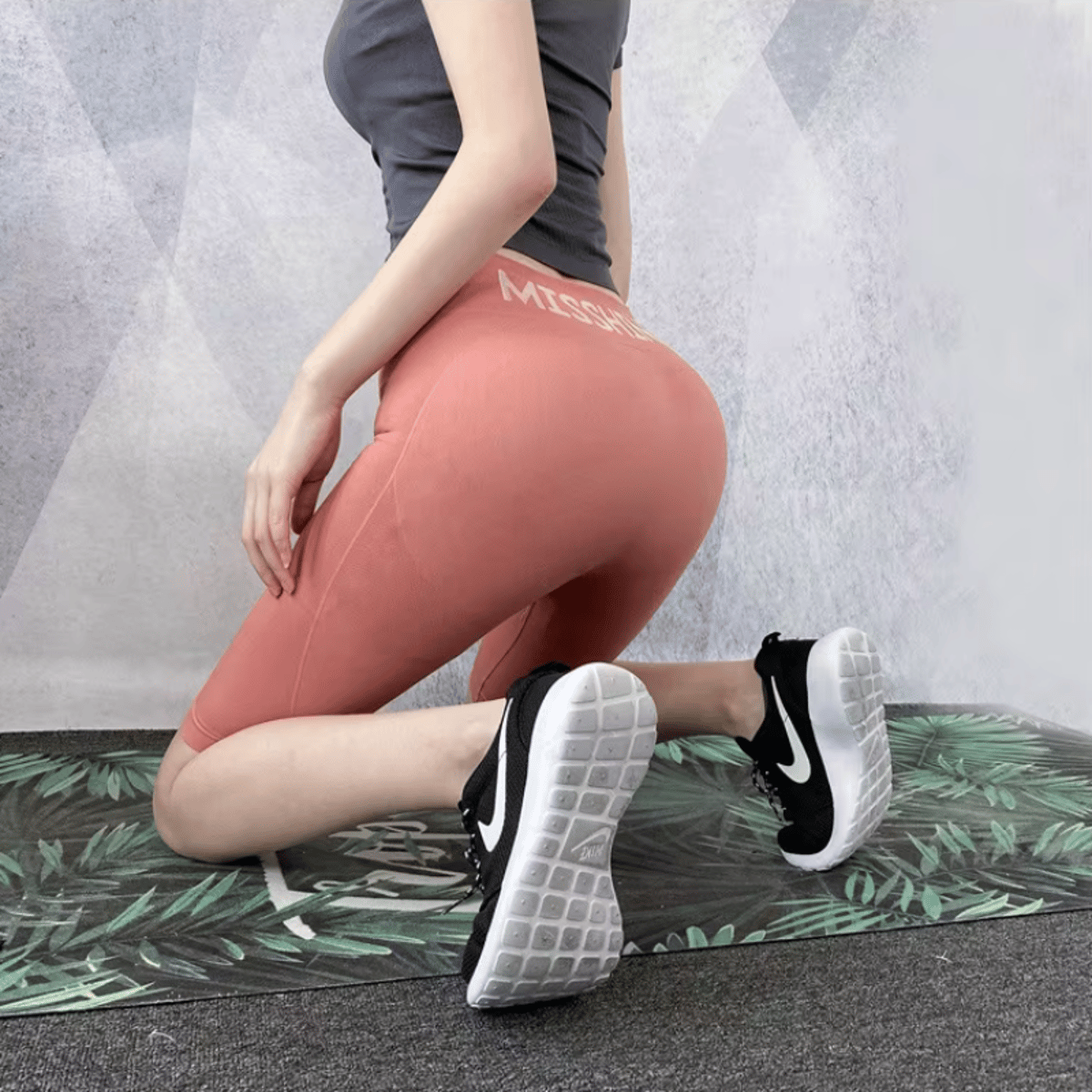 High Waist Quick-Dry Elastic Fitness Biker Shorts for Women