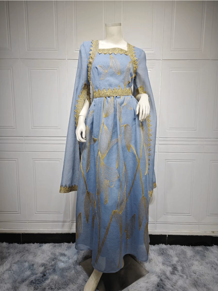 Elegant Embroidered Kaftan Abaya for Women – Party Ready