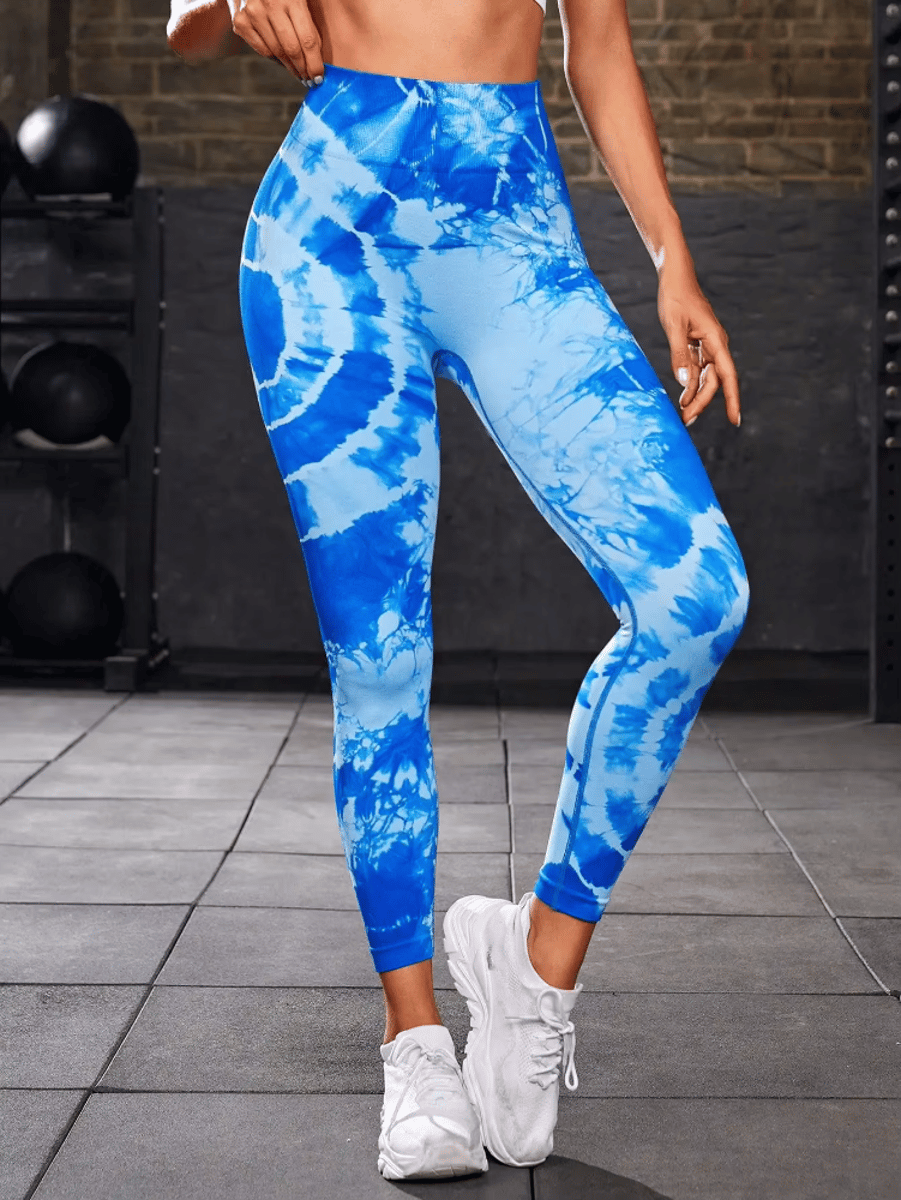 Tie-Dye High-Waist Seamless Fitness Leggings for Women Tie-Dye High-Waist Seamless Fitness Leggings for Women