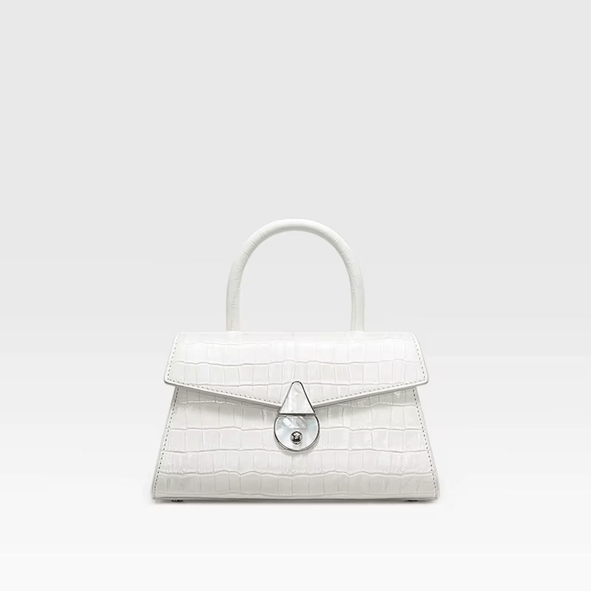 Trendy Handbag with Animal Prints and Lock Detail Bafelli - Women's Handbags