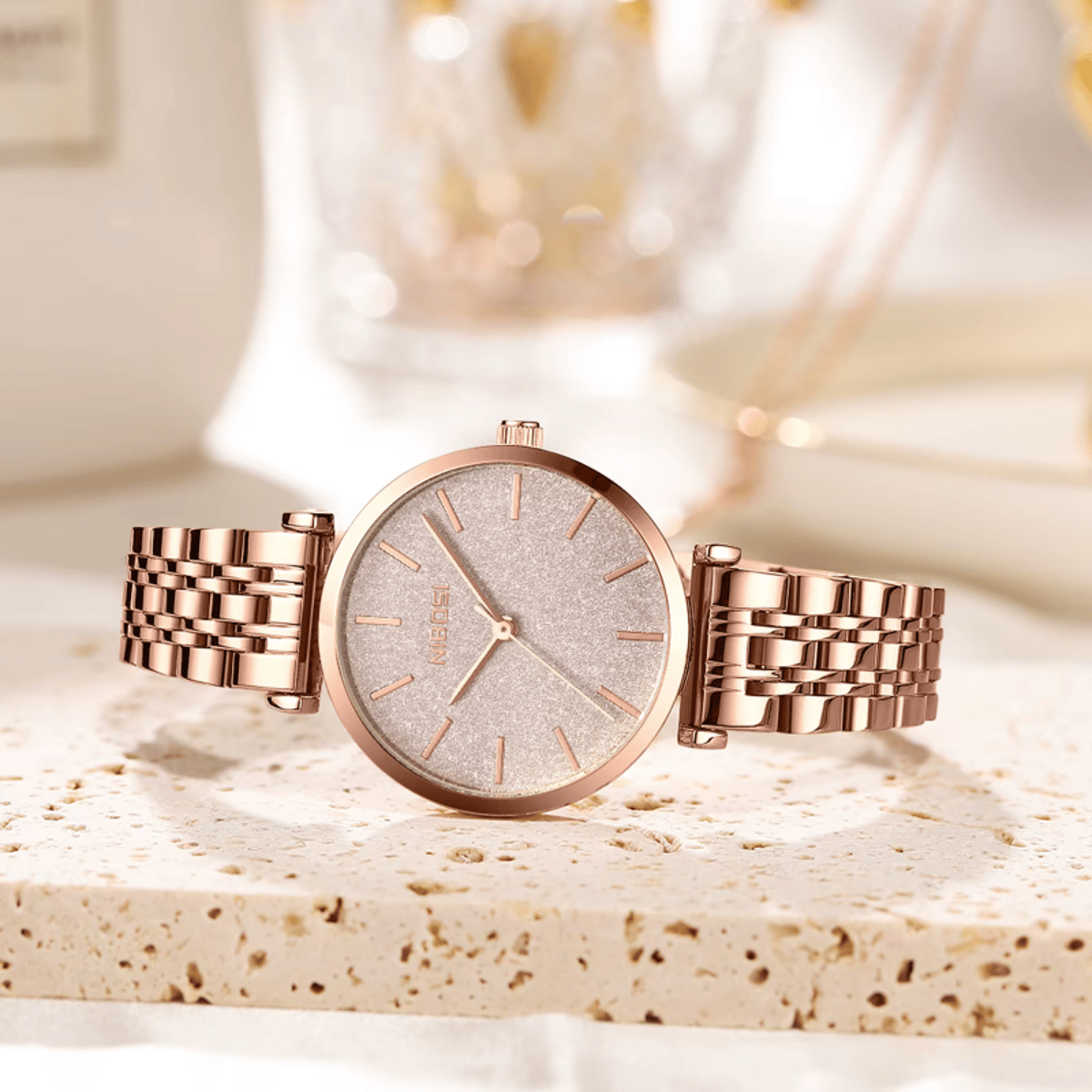 Elegant Women's Quartz Watch with Stainless Steel Band and Waterproof Design Nibosi - Women's Dress Watches 3