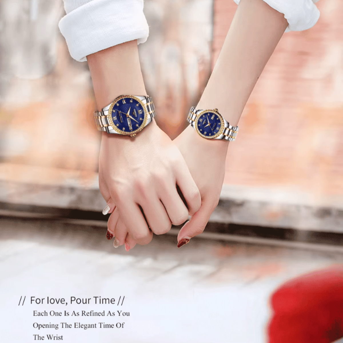 Elegant Stainless Steel Quartz Watch with Date and Water Resistance
