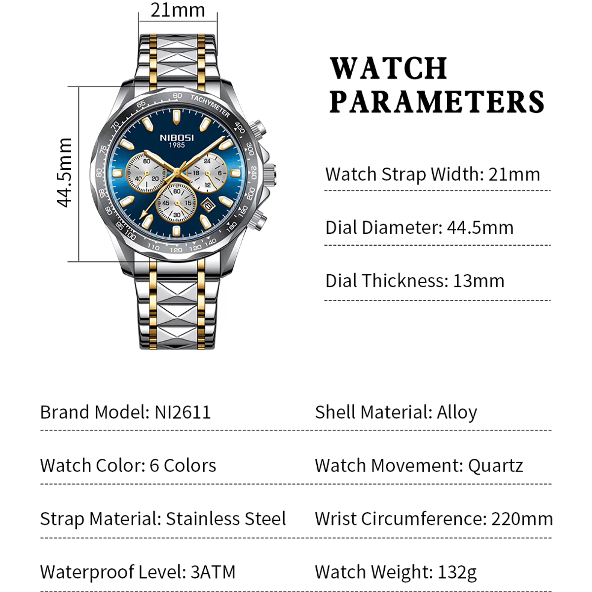 Nibosi - Men's Dress Watches 4