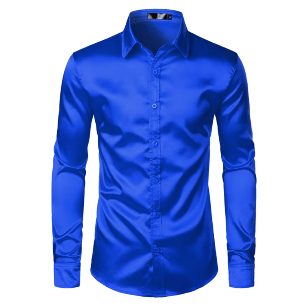 Elegant Men's Slim Fit Satin Shirt for Casual and Formal Occasions