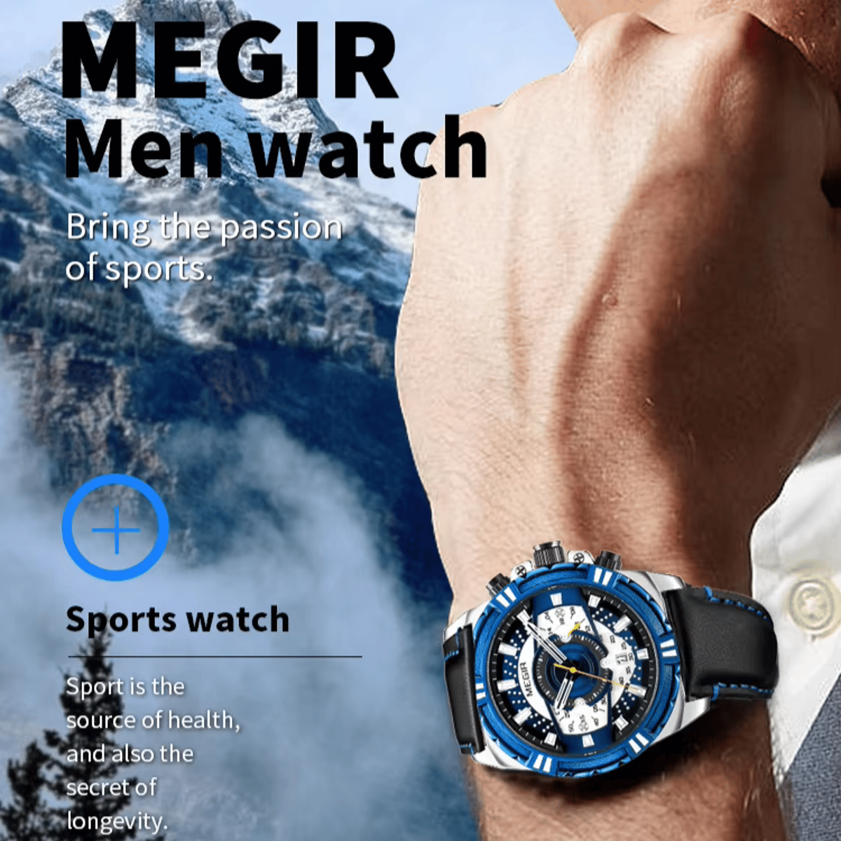 Luxury Men's Quartz Watch with Leather Strap and Luminous Features