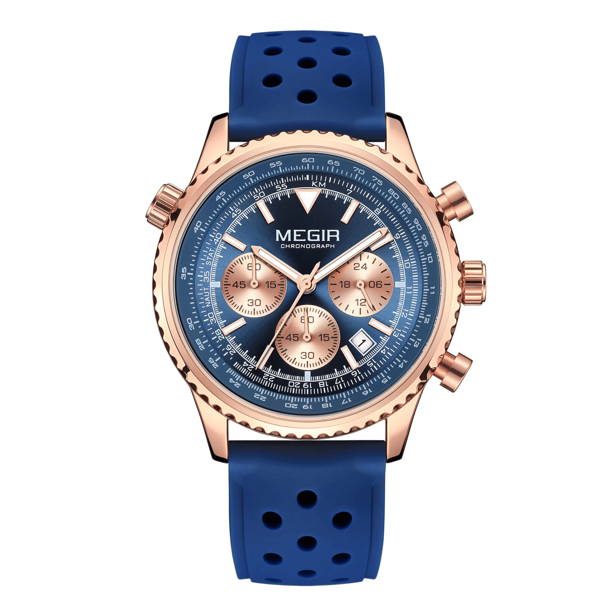 Luxury Sports Quartz Watch with Chronograph and Waterproof Features Luxury Sports Quartz Watch with Chronograph and Waterproof Features