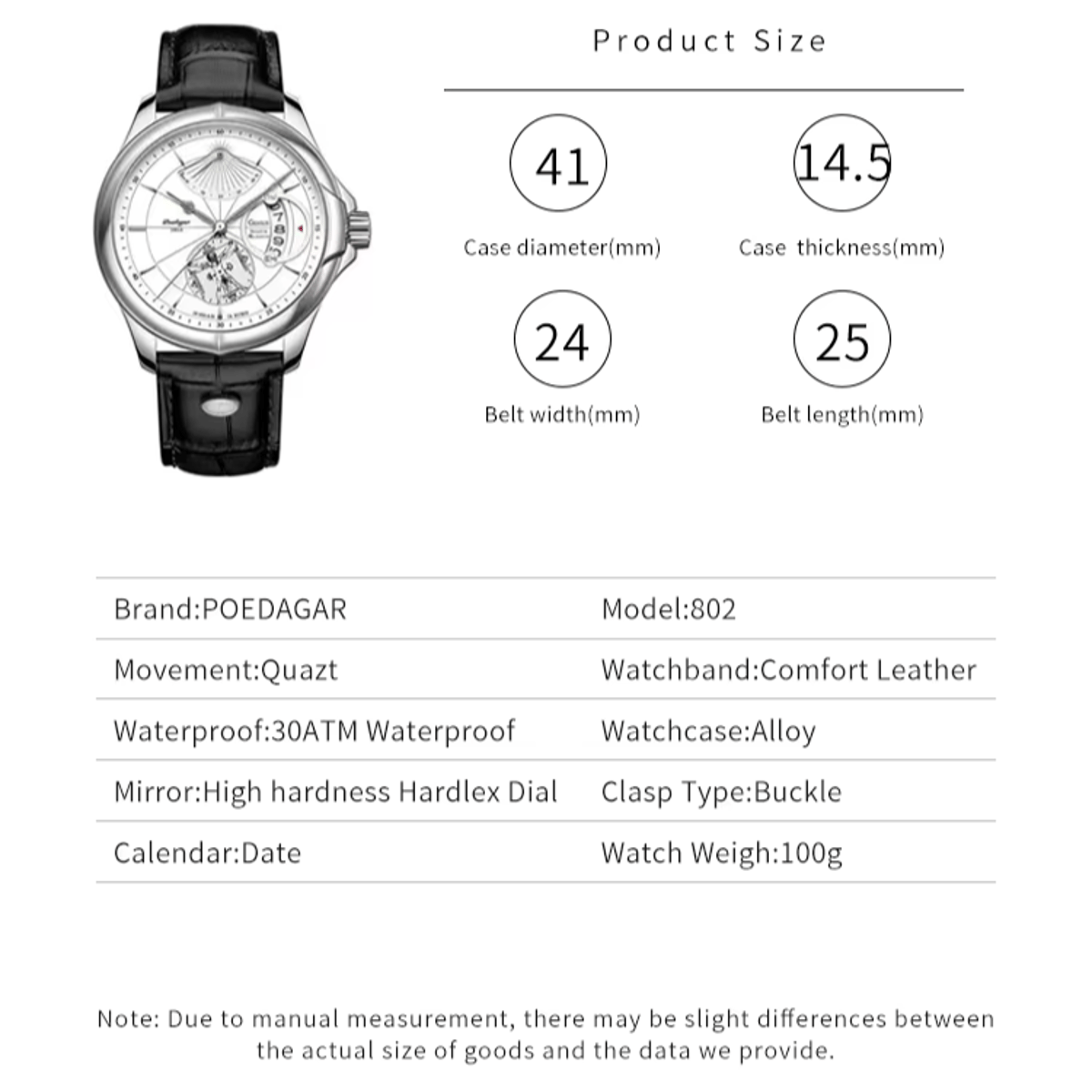 Poedagar - Men's Dress Watches 5