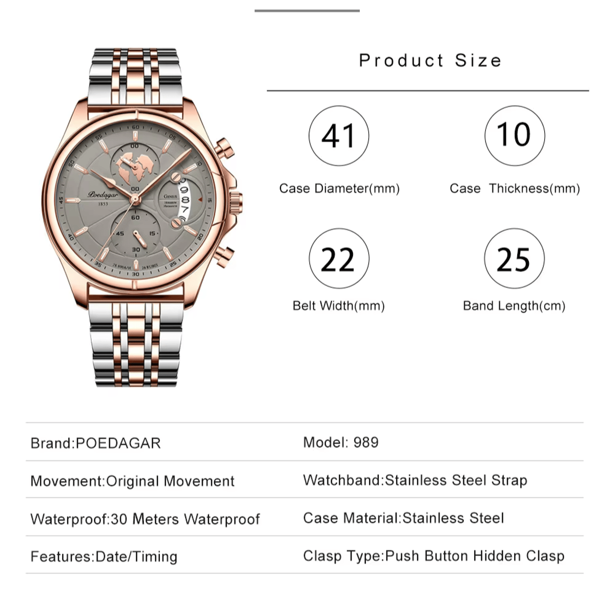 Poedagar - Men's Dress Watches 5