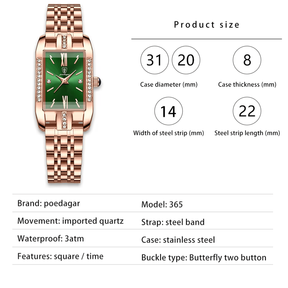 Poedagar - Women's Dress Watches 5