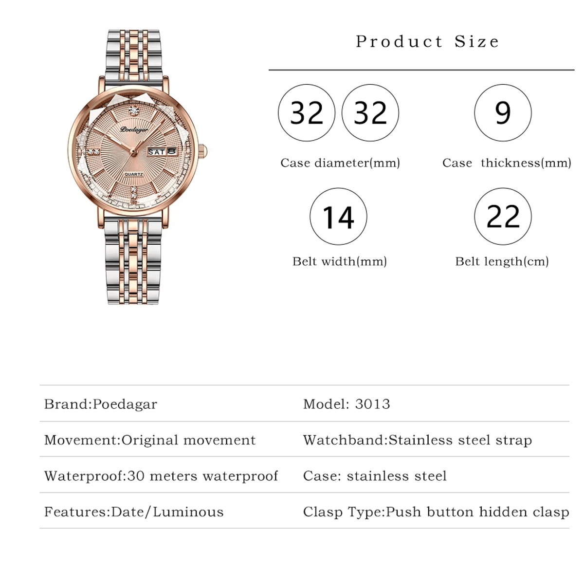 Poedagar - Women's Dress Watches 5