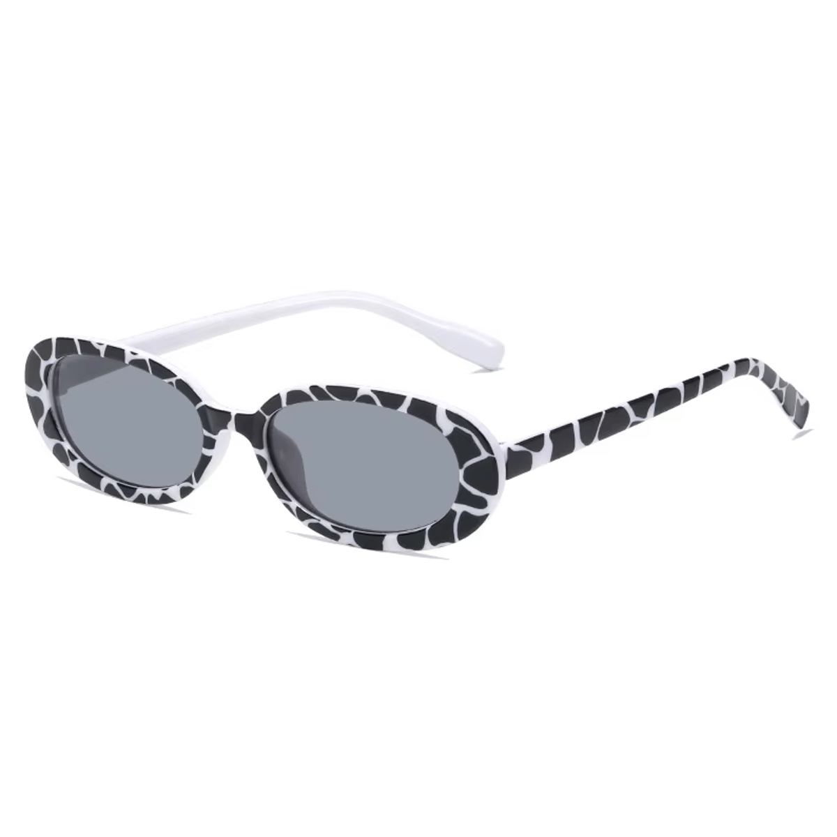 Small Oval Punk Style Sunglasses for Vintage Everyday Looks Rmm - Women's Round Sunglasses