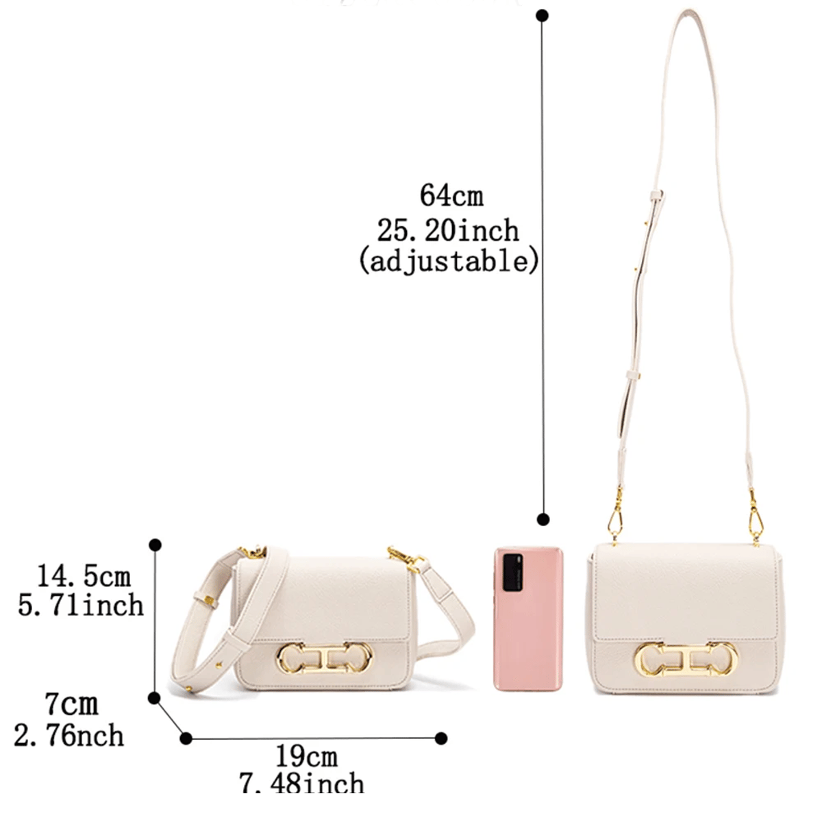 Classic Flip Crossbody Bag for Business and Daily Commutes
