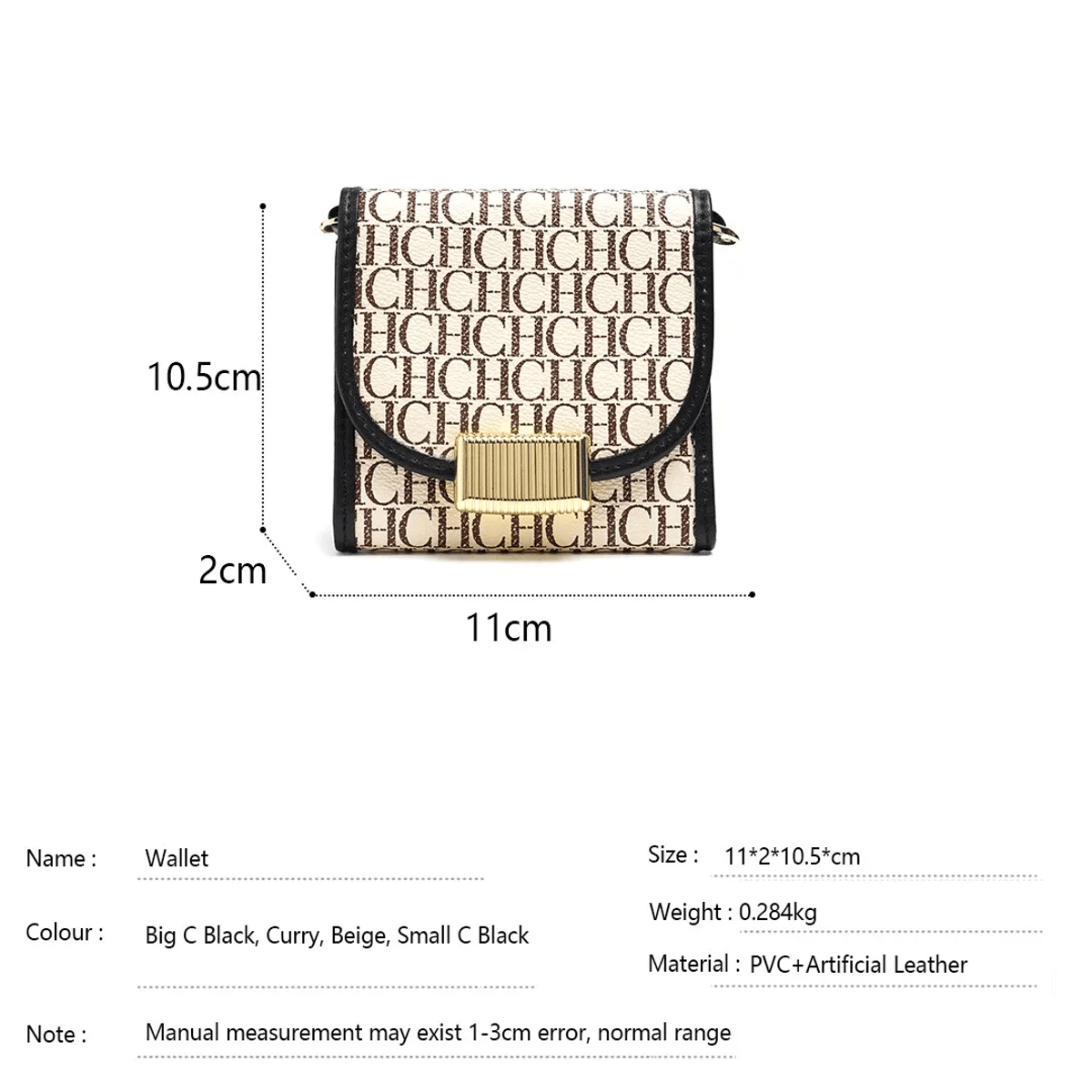 Elegant Letter Print Chain Crossbody Bag with Luxury Touch Chch - Women's Crossbody Bags 2