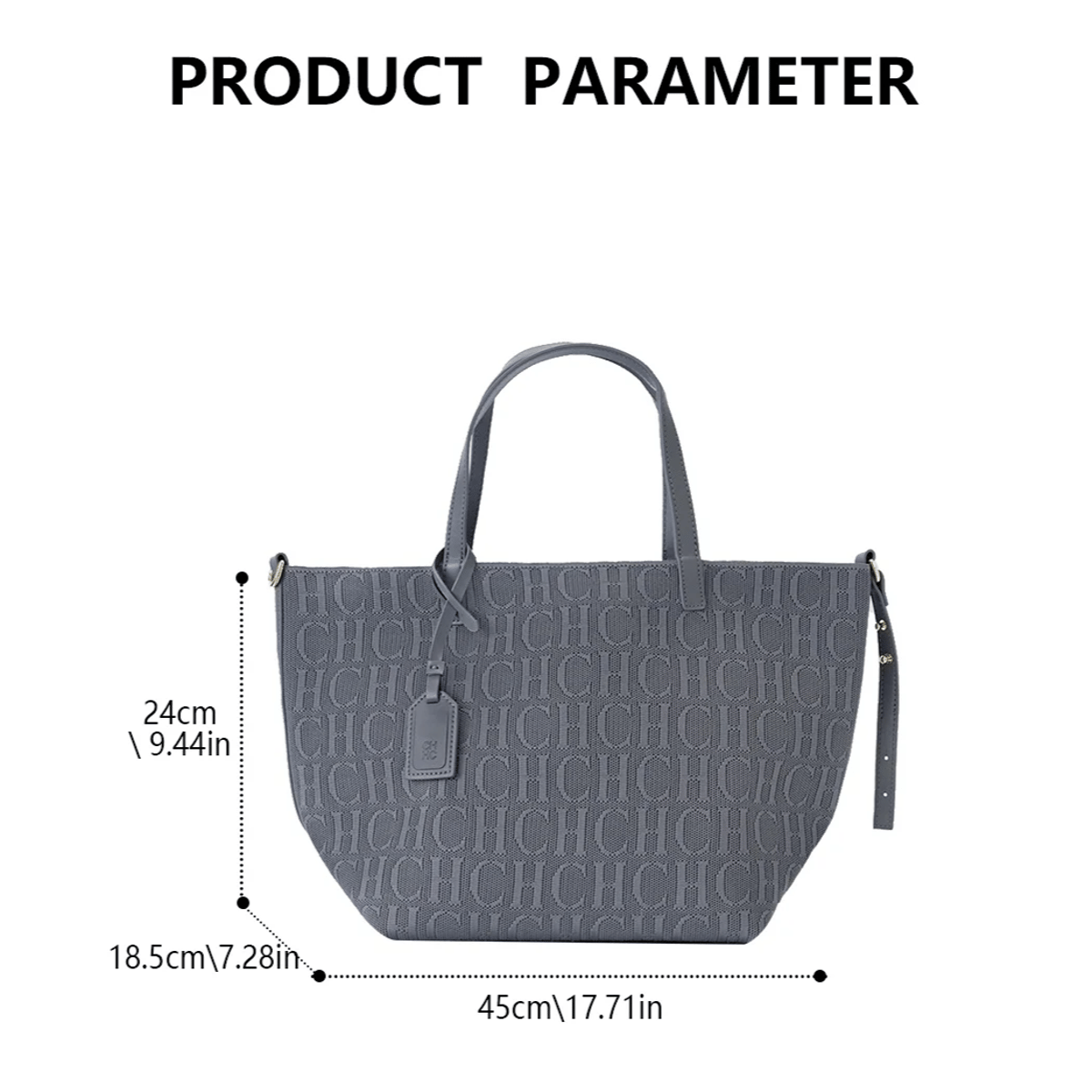Large Flyknit Tote Bag for Daily Use and Travel
