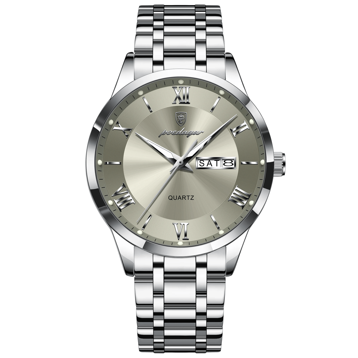 Timeless Elegance Men's Quartz Stainless Steel Wristwatch Timeless Elegance Men's Quartz Stainless Steel Wristwatch