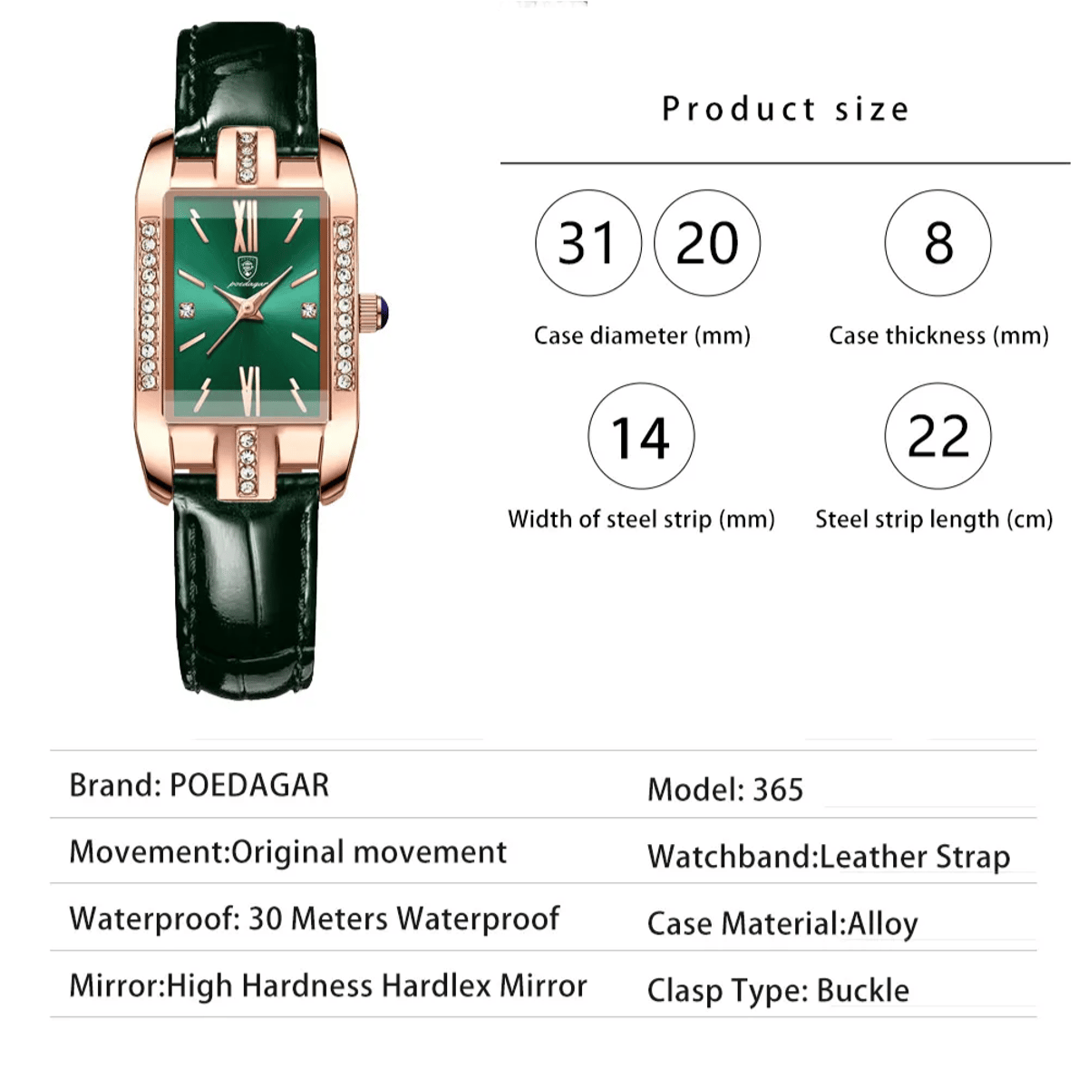Poedagar - Women's Dress Watches 5