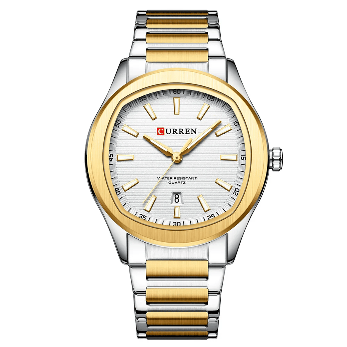 Men’s Classic Quartz Watch with Luminous Hands and Date Display