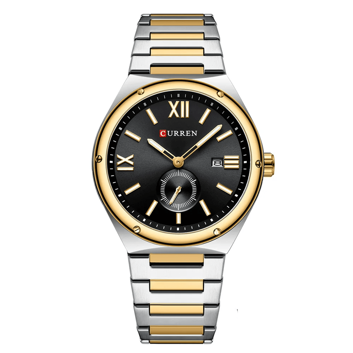 Men's Classic Stainless Steel Waterproof Quartz Watch Design