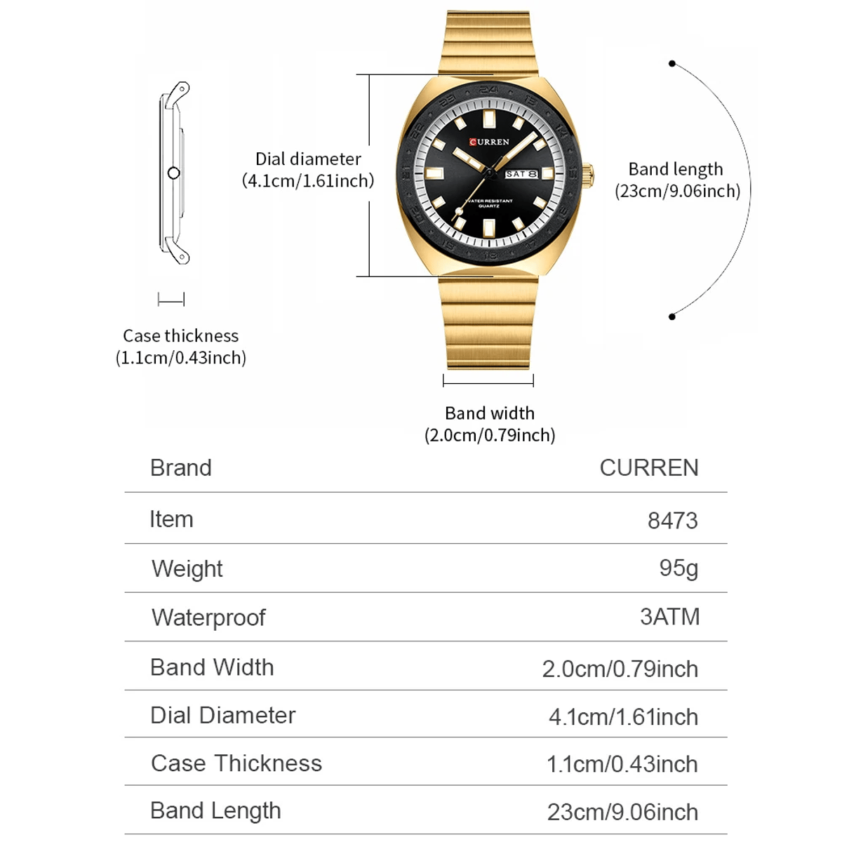 Minimalist Business Watch for Men with Luminous Display