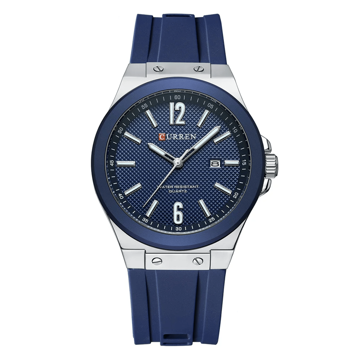 Stylish Quartz Watch for Men with Waterproof Silicone Strap