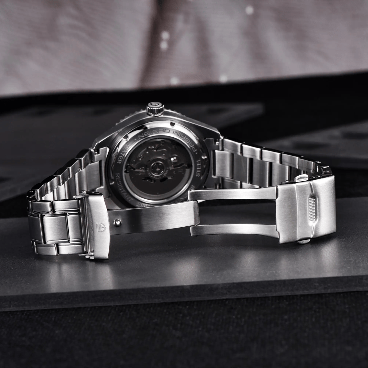 Elegant GMT Automatic Watch with Sapphire Glass and 20Bar Resistance Pagani Design - Men's Dress Watches 4