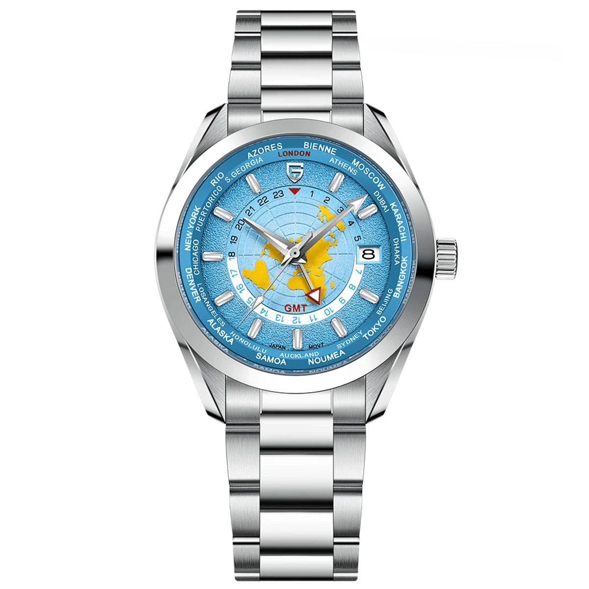 Retro Chronograph Sports Watch with GMT and Sapphire Glass Pagani Design - Men's Dress Watches
