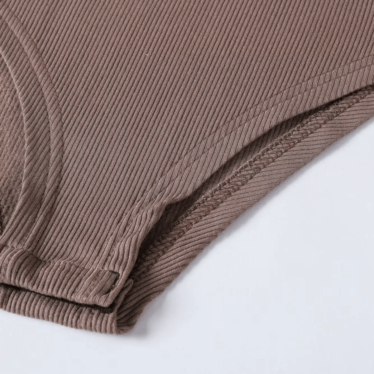 Ribbed Long Sleeve Bodysuit with Bodycon Fit for Streetwear