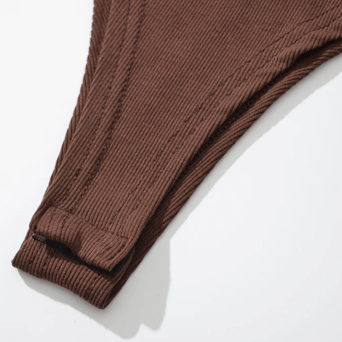 Patchwork Ribbed Long Sleeve Bodysuit for Women Streetwear