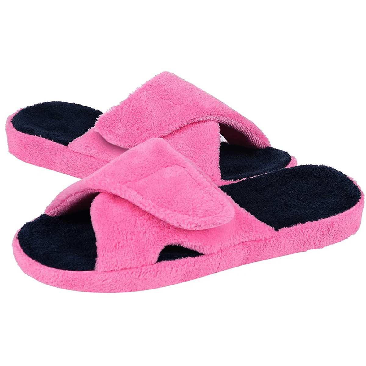 Women’s Fuzzy Flannel House Slippers with Arch Support Shevalues - Women's Bedroom Slippers