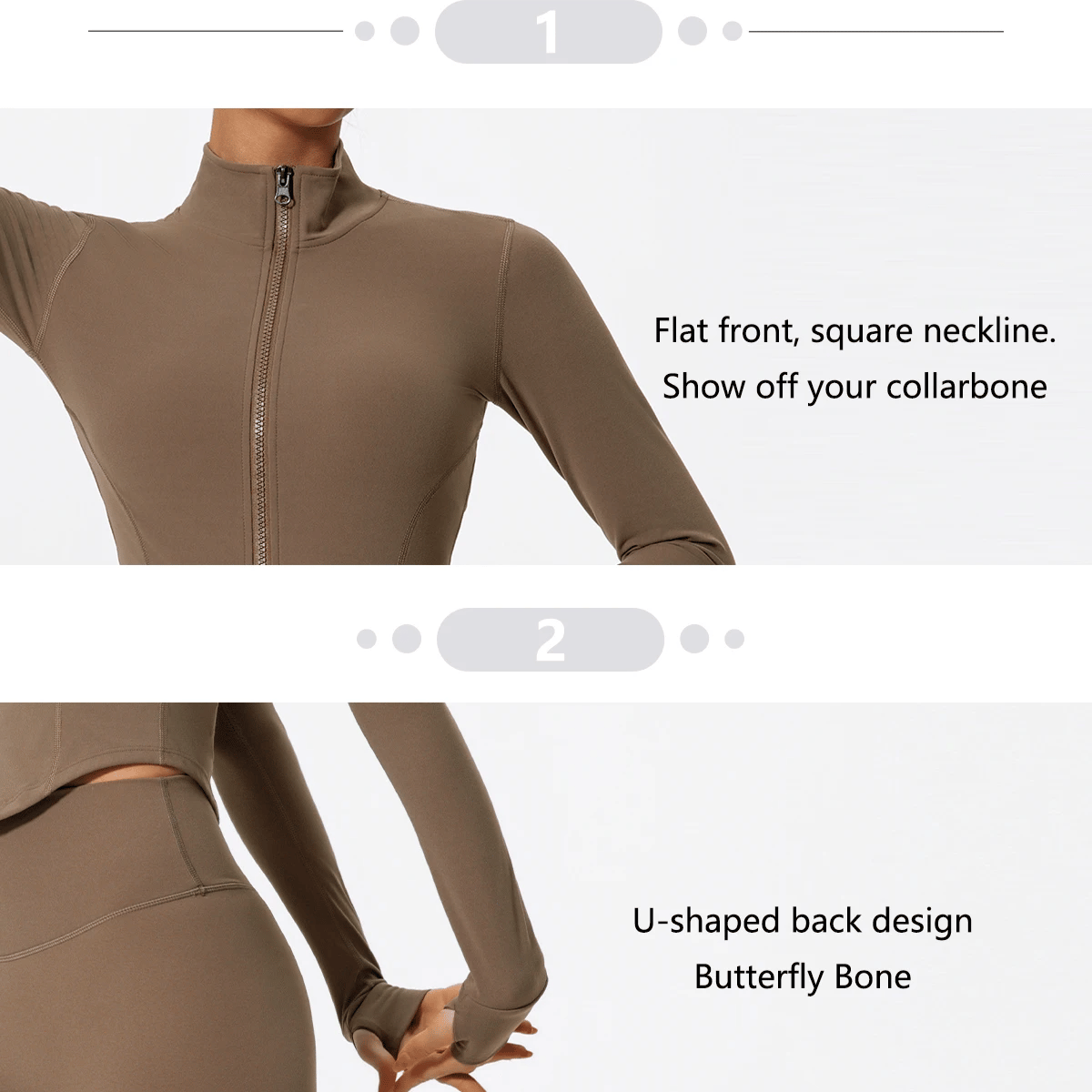 Ultra-Soft Zip Sports Jacket for Yoga and Running Ultra-Soft Zip Sports Jacket for Yoga and Running