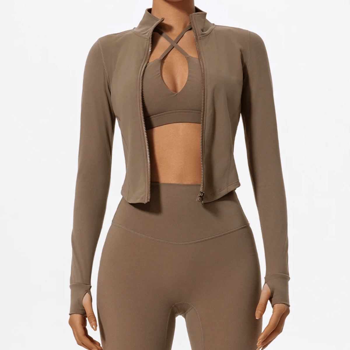 Ultra-Soft Zip Sports Jacket for Yoga and Running Ultra-Soft Zip Sports Jacket for Yoga and Running