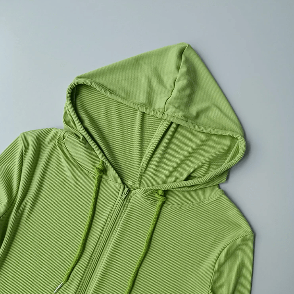 Slim Fit Hooded Jacket with Drawstring for Running Workouts