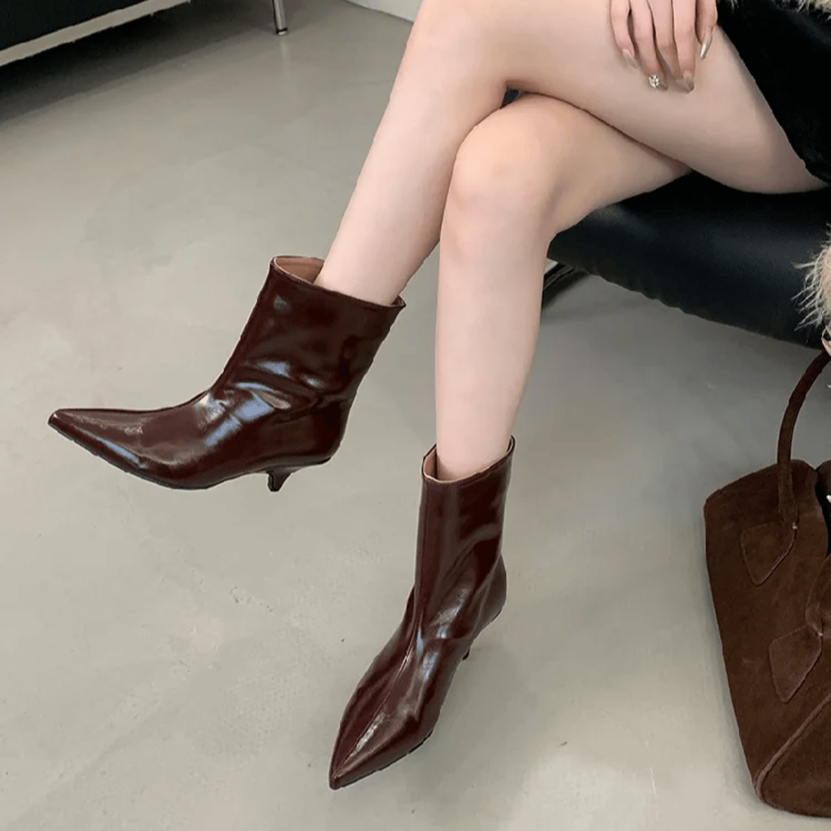 Elegant Pointed Toe Ankle Boots for Women Winter Eilyken - Women's Ankle Boots 3