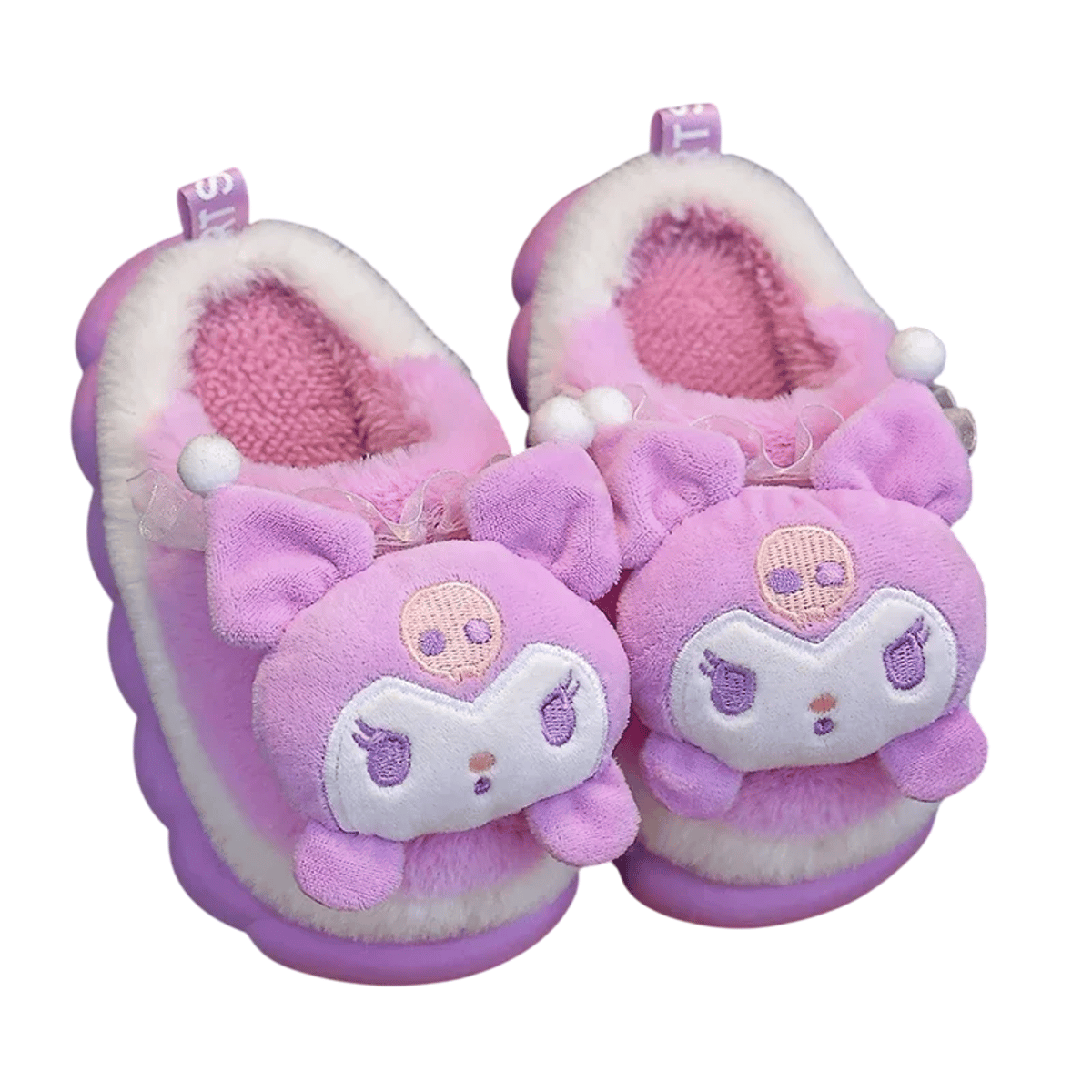 Cute Cartoon Winter Mule Slippers for Kids and Teens Cute Cartoon Winter Mule Slippers for Kids and Teens